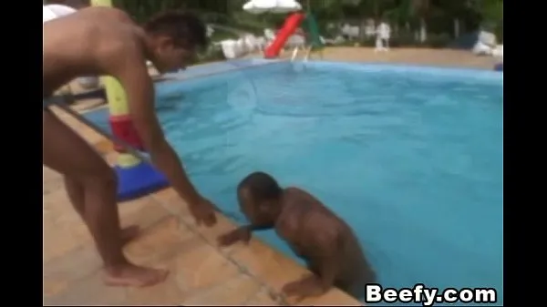 Watch Beefy Gays get a hard fuck beside the pool top Movies