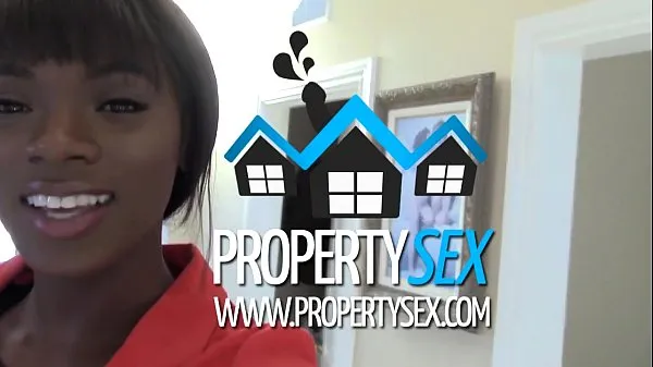 Se PropertySex - Beautiful black real estate agent interracial sex with buyer topfilm
