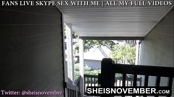 Watch Naughty Stepsister Sneak Outdoors To Meet For Secrete Kneeling Blowjob And Facial, A Sexy Ebony Babe With Long Blonde Hair Cleavage Is Exposed While Giving Her Stepbrother POV Blowjob, Stepsister Sheisnovember Swallow Cumshot on Msnovember top Movies