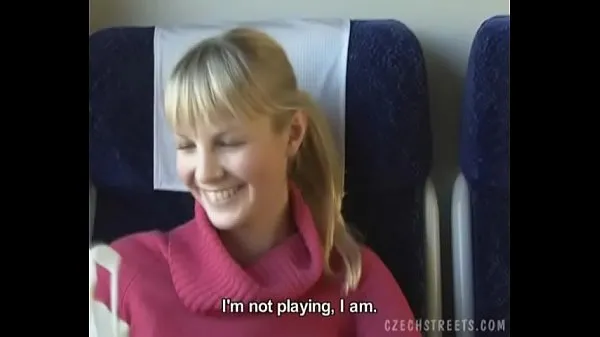 Oglejte si Czech streets Blonde girl in train najboljše filme