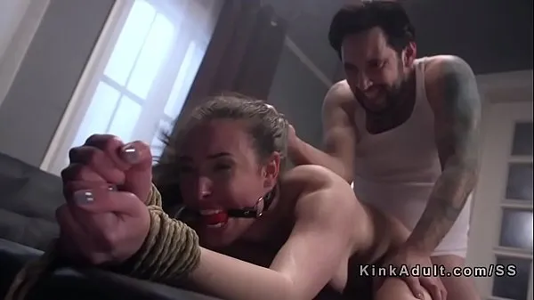 Watch Tied up slave gagged and anal fucked top Movies