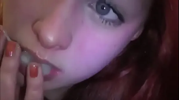 Watch Married redhead playing with cum in her mouth top Movies