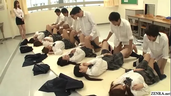 Watch JAV synchronized missionary sex led by teacher top Movies
