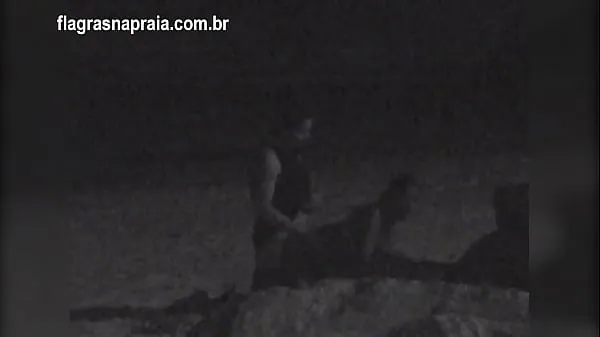 Watch I filmed a couple having sex on the beach at night. A security guard put them to run top Movies
