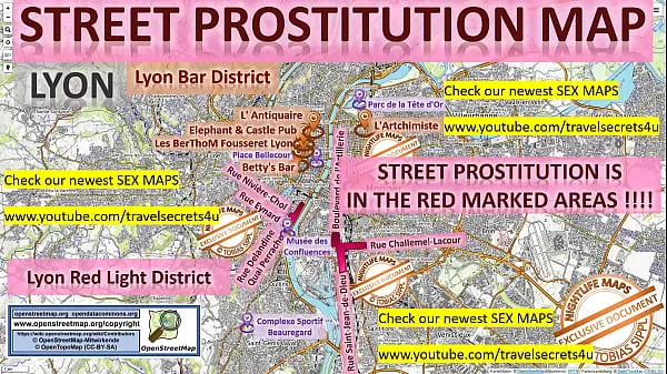 Watch Street Map of Lyon, France with Indication where to find Streetworkers, Freelancers and Brothels, Teens, Milfs. Also we show you the Bar, Blowjob Threesome, Nightlife and Red Light District in the City top Movies