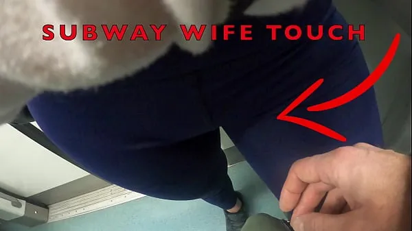 Tonton My Wife Let Older Unknown Man to Touch her Pussy Lips Over her Spandex Leggings in Subway Film terpopuler