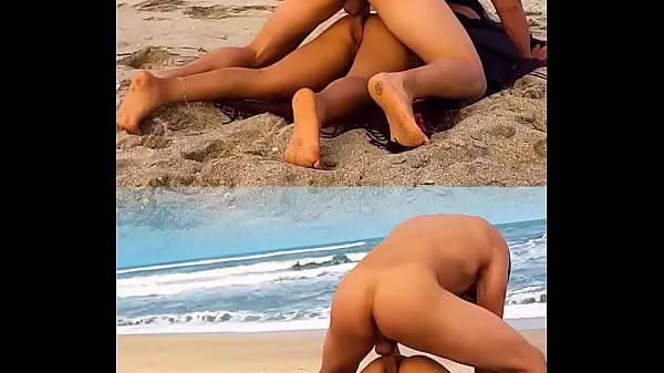 Watch UNKNOWN male fucks me after showing him my ass on public beach top Movies