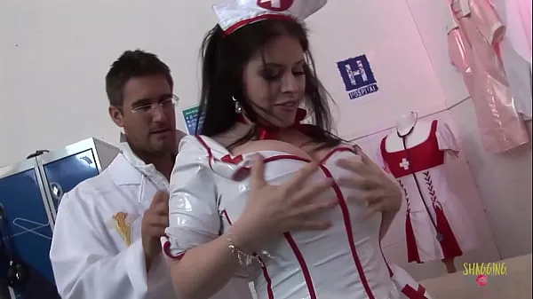 Watch Having a big ass is an issue for the brunette milf who cannot get into her nurse outfit top Movies
