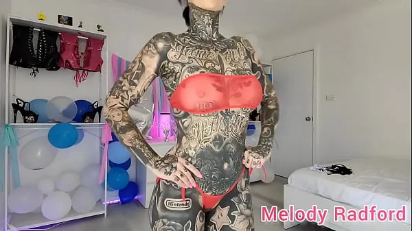 Watch Sheer Black and Red Skimpy Micro Bikini try on Melody Radford top Movies