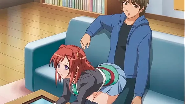 Se step Brother gets a boner when step Sister sits on him - Hentai [Subtitled topfilm